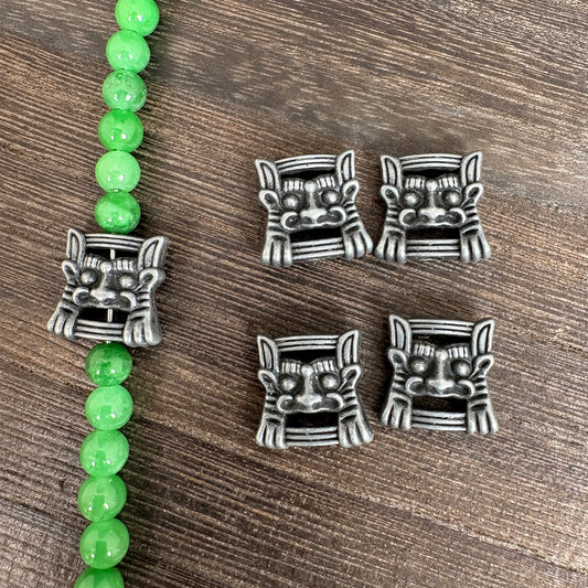 6PCS Vintage Tibetan Silver Vajra Charms, Antique Style Dorje Pendant for DIY Jewelry