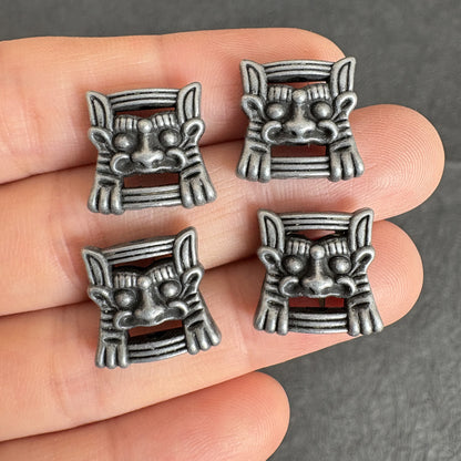 6PCS Vintage Tibetan Silver Vajra Charms, Antique Style Dorje Pendant for DIY Jewelry