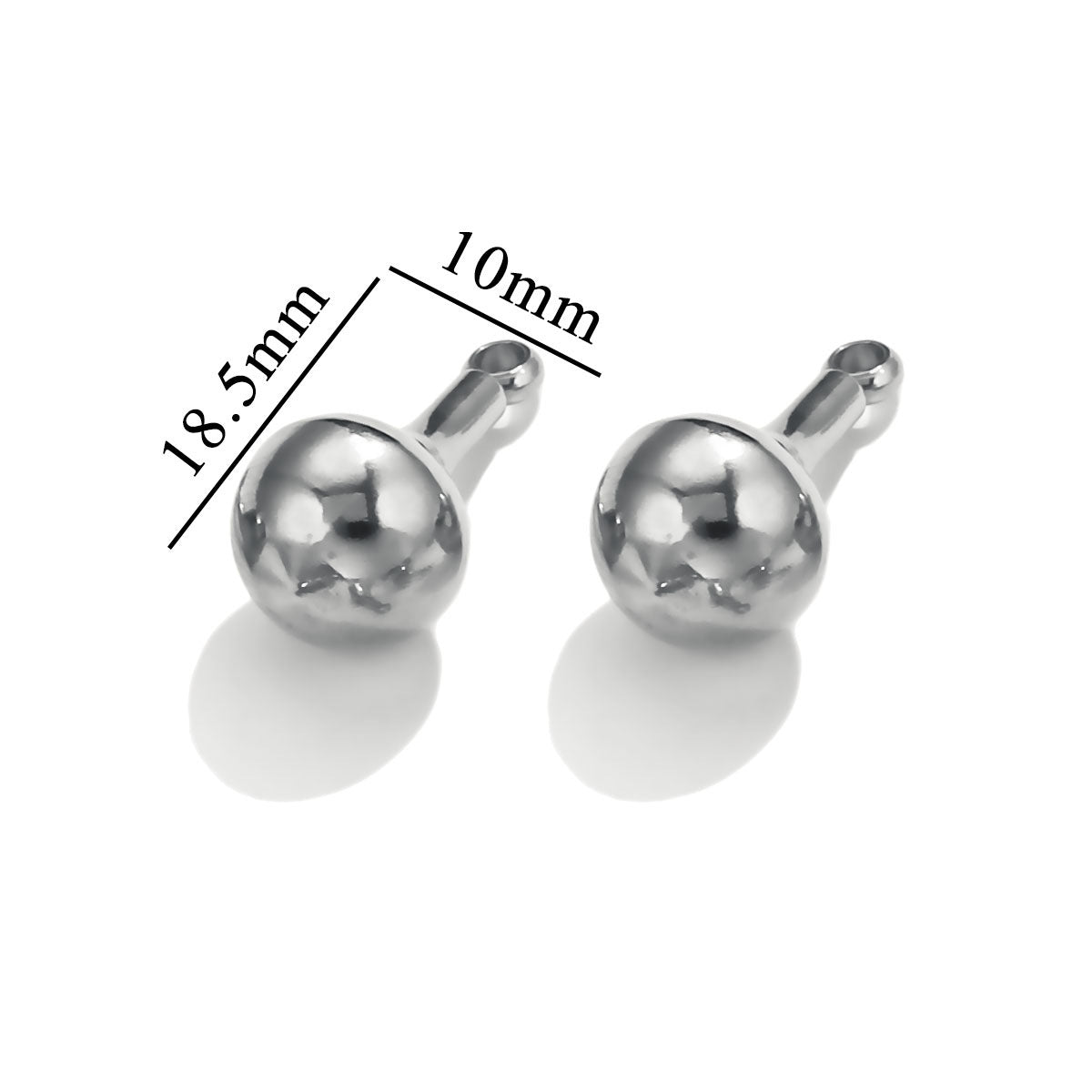 5PCS Stainless Steel Gourd Pendant, Unique Minimalist Charm, DIY Necklace Earring Jewelry Making Accessories