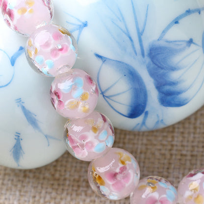10PCS Handmade Glass Petal Beads | Flower-Shaped Loose Beads | DIY Jewelry Making Supplies for Bracelets, Necklaces