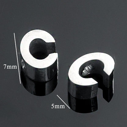 5PCS Stainless Steel 3D Letter Pendants - Minimalist & Stylish for Women's DIY Necklaces | Fashion Jewelry Findings