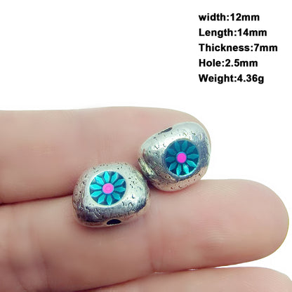 Low-Temp Enamel Chiang Mai Handmade Beads - DIY Jewelry Supplies for Bracelets, Crystal Bracelets & Spacers