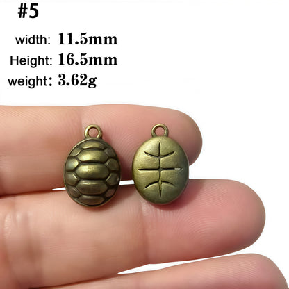 A Series of Charm 1: 10PCS Vintage Style Verdigris Bronze Butterfly Elephant charm - Unique Animal-Inspired Jewelry for Daily Wear & Gifting