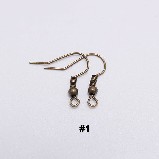 100PCS Vintage Style Brass Earrings Hooks- Dainty Drop Ear Hooks for DIY Jewelry, Perfect for Retro Lovers’ Handmade Projects