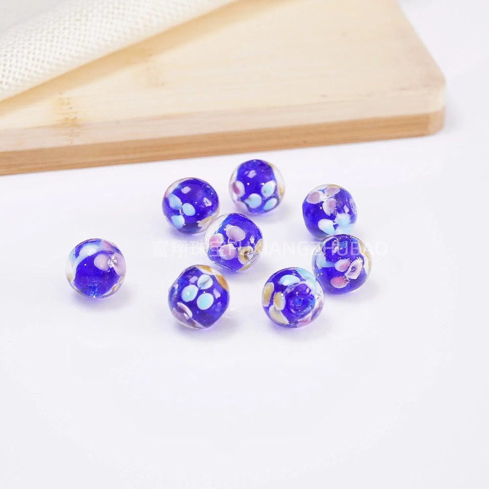 10PCS Handmade Glass Petal Beads | Flower-Shaped Loose Beads | DIY Jewelry Making Supplies for Bracelets, Necklaces