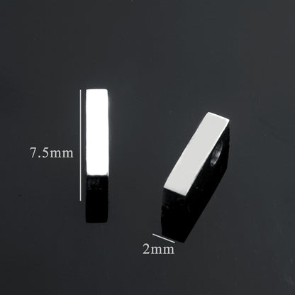 5PCS Stainless Steel 3D Letter Pendants - Minimalist & Stylish for Women's DIY Necklaces | Fashion Jewelry Findings