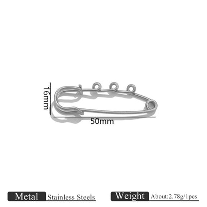 Stainless Steel DIY Brooch Findings - Jewelry Making Supplies for Handmade Brooches