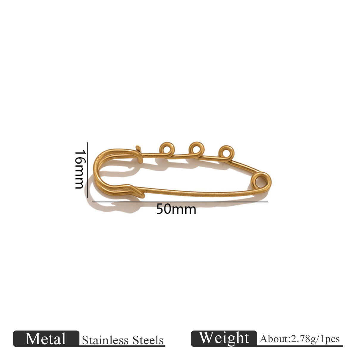 Stainless Steel DIY Brooch Findings - Jewelry Making Supplies for Handmade Brooches