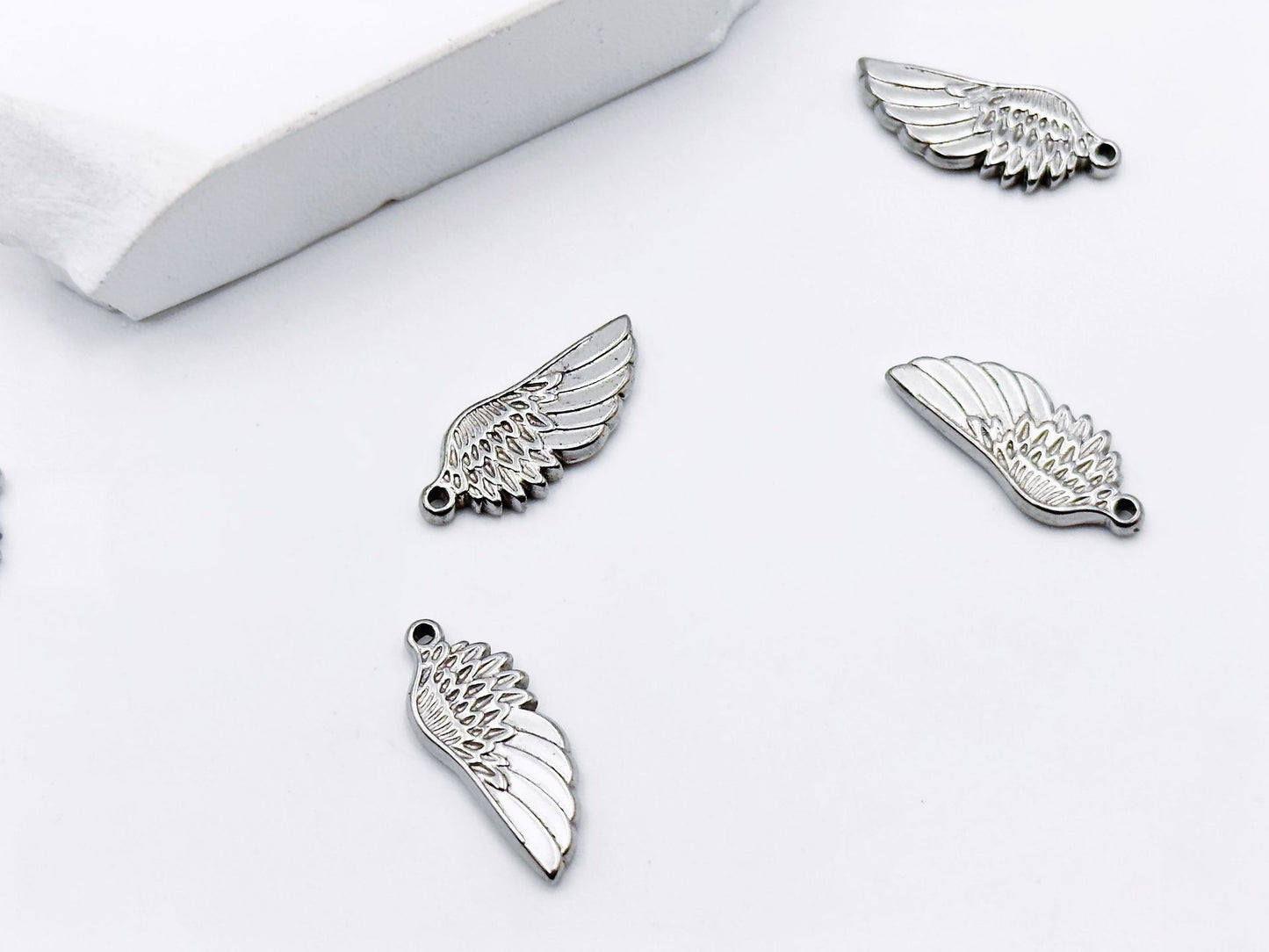 Durable Stainless Steel Wing & Feather Pendant | Water-Resistant Daily Wear Accessory