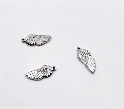 Durable Stainless Steel Wing & Feather Pendant | Water-Resistant Daily Wear Accessory