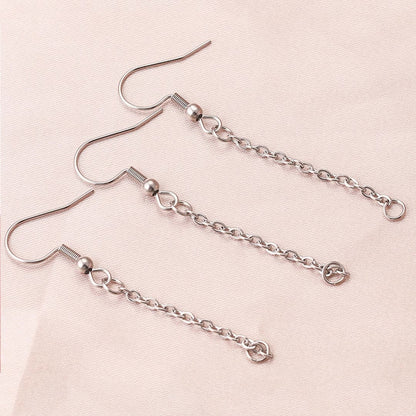 2Pairs Stainless Steel Vacuum Color-Retention Earring Extender Chain | DIY Earring Material for Ear Wires & Tassel Chains, Jewelry Supplies