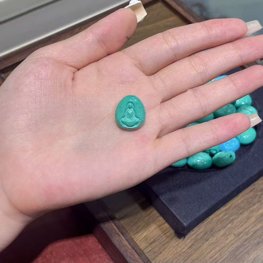 Magnesite Turquoise Formless Buddha Beads - Wenwan Bracelet Spacer Beads for Jewelry