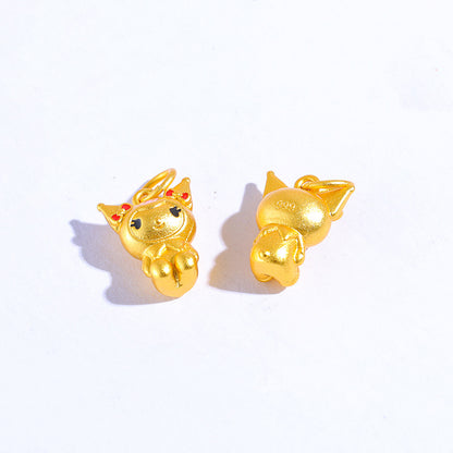 Sandal Gold Kuromi Charm, DIY Jewelry Pendant, Cute Kawaii Accessory