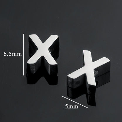 5PCS Stainless Steel 3D Letter Pendants - Minimalist & Stylish for Women's DIY Necklaces | Fashion Jewelry Findings