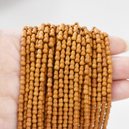6x3.5mm Olive Pit Gourd (Hulu) Beads - Tiny Olive Stone Gourd Charms for DIY Jewelry, Bracelets，110PCS Beads