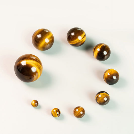 6mm/8mm Half Hole Tiger Eye Beads - Natural Gemstone Beads for DIY Earrings, Jewelry Making Supplies