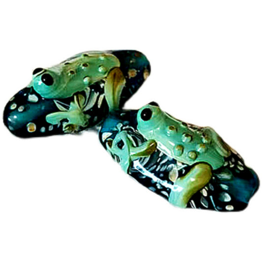 Handmade Murano Style Frog Glass Beads, Lampwork Loose Beads for DIY Bracelets, Earrings, Charms & Jewelry Making