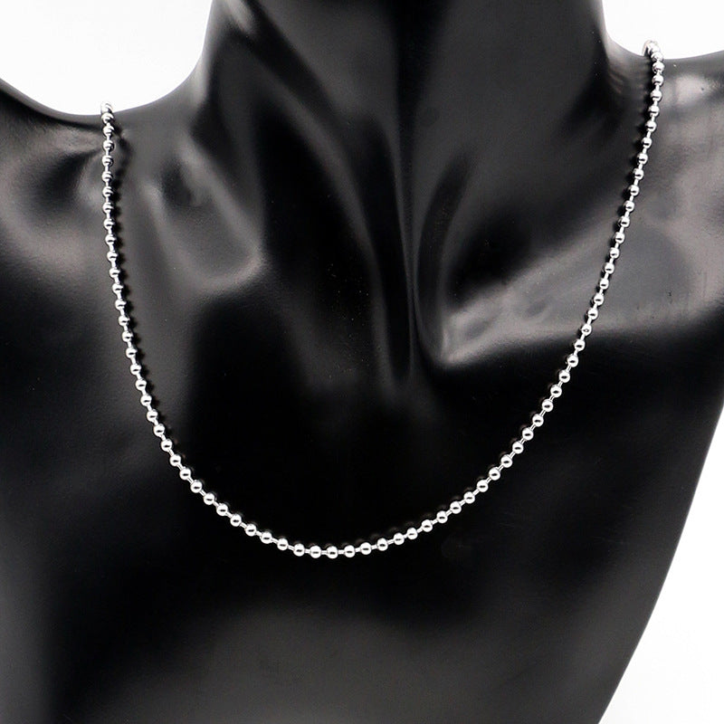 10PCS Stainless Steel (Titanium Steel) Bead Chain, Perfect Chain for Pendant Jewelry