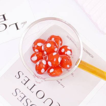4PCS Speckled Flat Round Glass Beads - DIY Jewelry Making Supplies for Earrings Necklaces Bracelets, Craft Beading Accessories