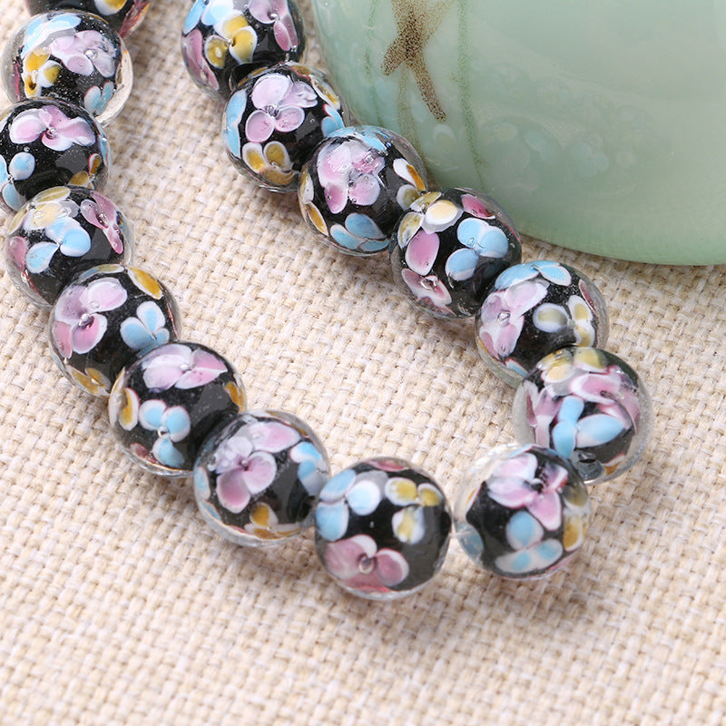 10PCS Handmade Glass Petal Beads | Flower-Shaped Loose Beads | DIY Jewelry Making Supplies for Bracelets, Necklaces