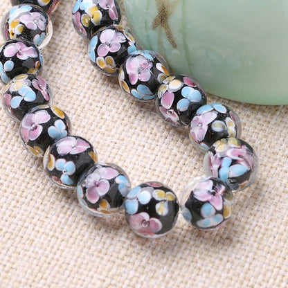 10PCS Handmade Glass Petal Beads | Flower-Shaped Loose Beads | DIY Jewelry Making Supplies for Bracelets, Necklaces