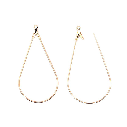 10PCS Copper Water Drop Earring Hoop & Clip Kit | DIY Handmade Ear Jewelry Making Supplies, Complete Earring Craft Kit