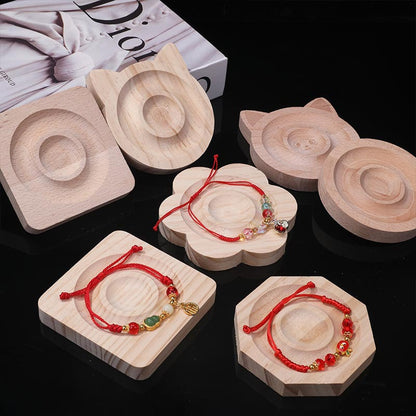Bead Board Wooden Bracelet Design Board Beading Jewelry Organizer Tray Mats for Jewelry Making Bracelet Supplies