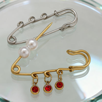 Stainless Steel DIY Brooch Findings - Jewelry Making Supplies for Handmade Brooches