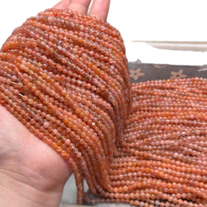 Natural NanHong Agate Beads | Ice Float Pattern Agate Loose Beads for Jewelry Making, Bracelet Necklace Supplies