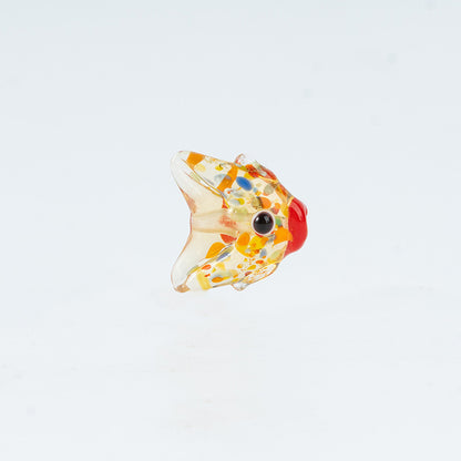 Straight-Hole Glass Fish Beads | Japanese Handmade Colored Glass Beads | DIY Jewelry Supplies for Bracelets, Necklaces