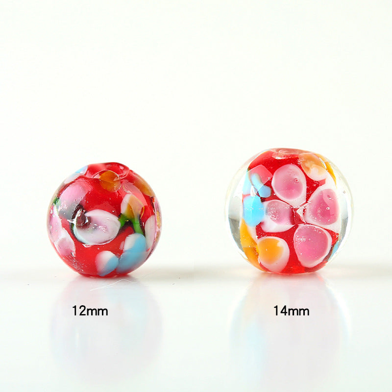 10PCS Handmade Glass Petal Beads | Flower-Shaped Loose Beads | DIY Jewelry Making Supplies for Bracelets, Necklaces