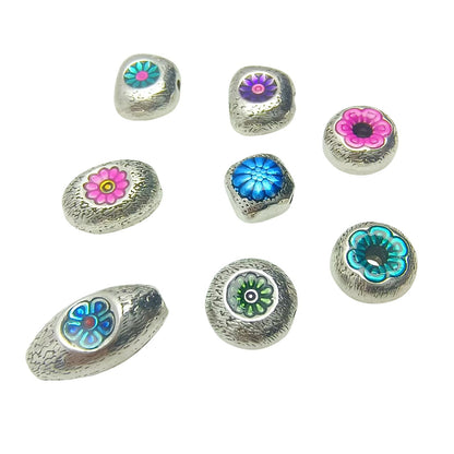 Low-Temp Enamel Chiang Mai Handmade Beads - DIY Jewelry Supplies for Bracelets, Crystal Bracelets & Spacers