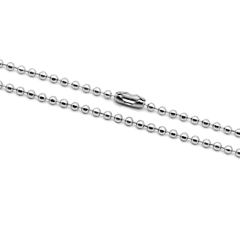 10PCS Stainless Steel (Titanium Steel) Bead Chain, Perfect Chain for Pendant Jewelry