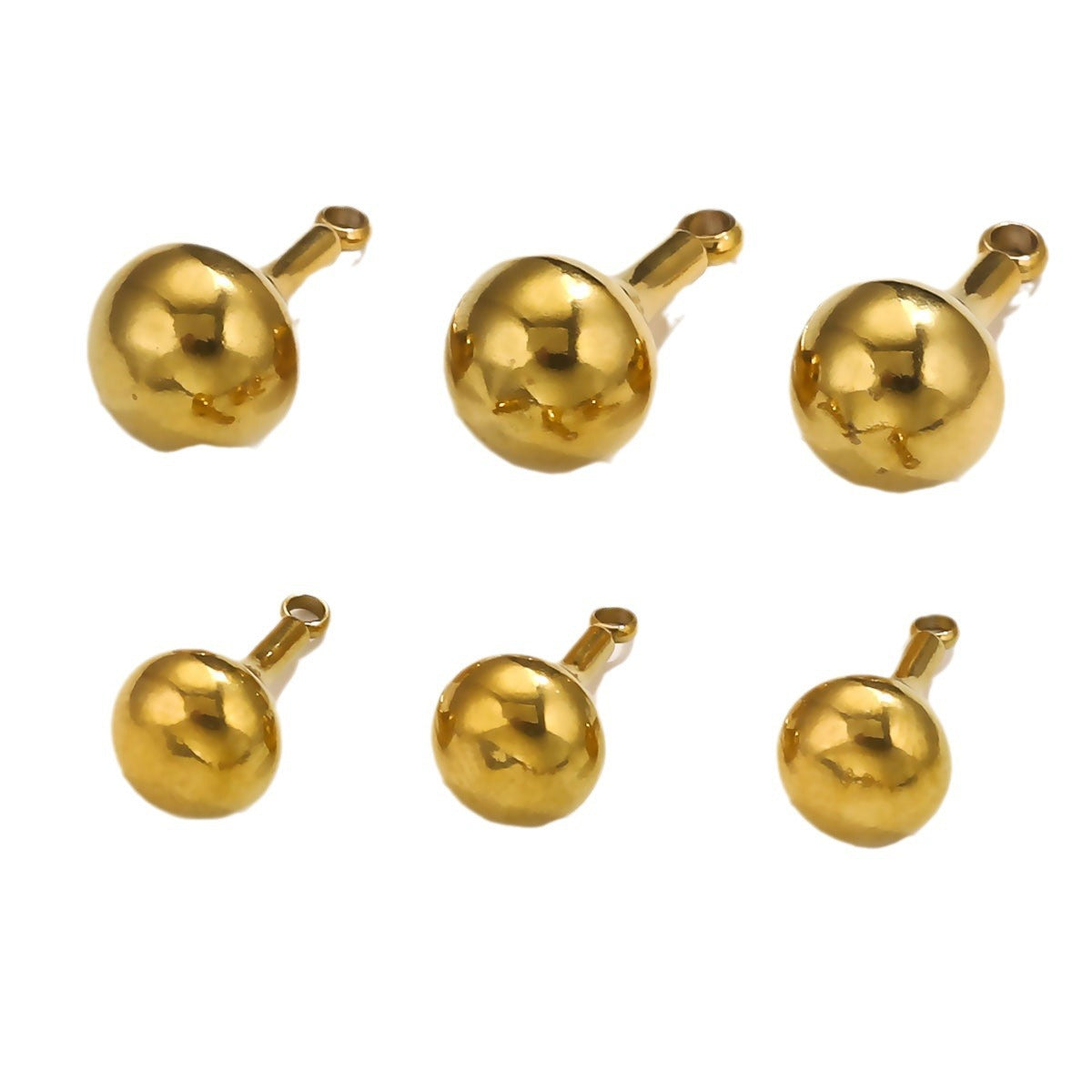 5PCS Stainless Steel Gourd Pendant, Unique Minimalist Charm, DIY Necklace Earring Jewelry Making Accessories