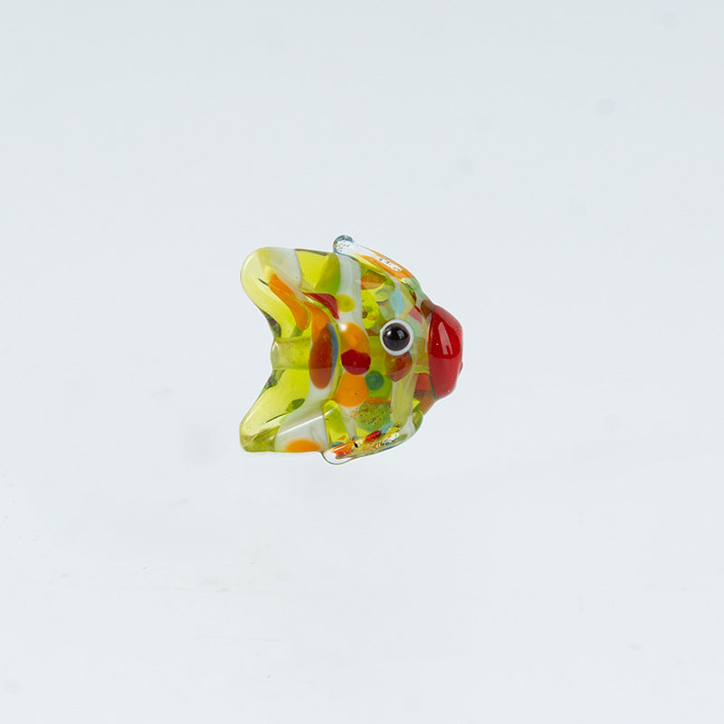 Straight-Hole Glass Fish Beads | Japanese Handmade Colored Glass Beads | DIY Jewelry Supplies for Bracelets, Necklaces