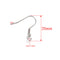 5Pairs Stainless Steel Spring Earrings Hooks-Silver