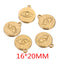 Stainless Steel Eye Pendant - 18K