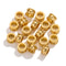 Stainless Steel Large Hole Beads-18k Gold
