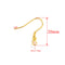 5Pairs Stainless Steel Spring Earrings Hooks-18K
