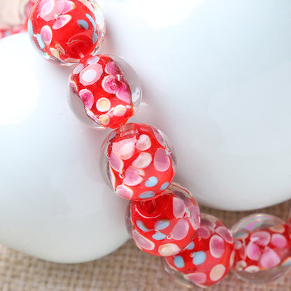 10PCS Handmade Glass Petal Beads | Flower-Shaped Loose Beads | DIY Jewelry Making Supplies for Bracelets, Necklaces