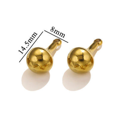 5PCS Stainless Steel Gourd Pendant, Unique Minimalist Charm, DIY Necklace Earring Jewelry Making Accessories