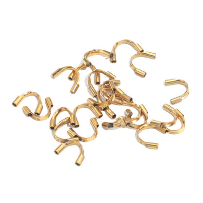 50PCS Stainless Steel U-Shape Wire Guards  -Jewelry Protectors for Bracelets, Necklaces, DIY Crafts