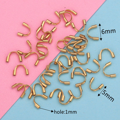 50PCS Stainless Steel U-Shape Wire Guards  -Jewelry Protectors for Bracelets, Necklaces, DIY Crafts