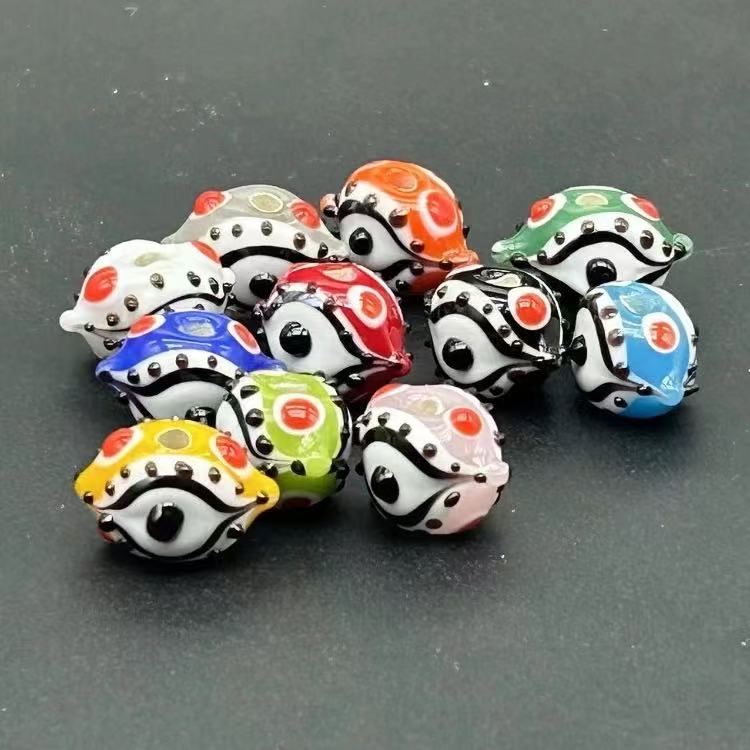 Lampwork Glass Eye Beads – Handmade DIY Jewelry Supplies, Craft Beads, Unique Glass Eyes