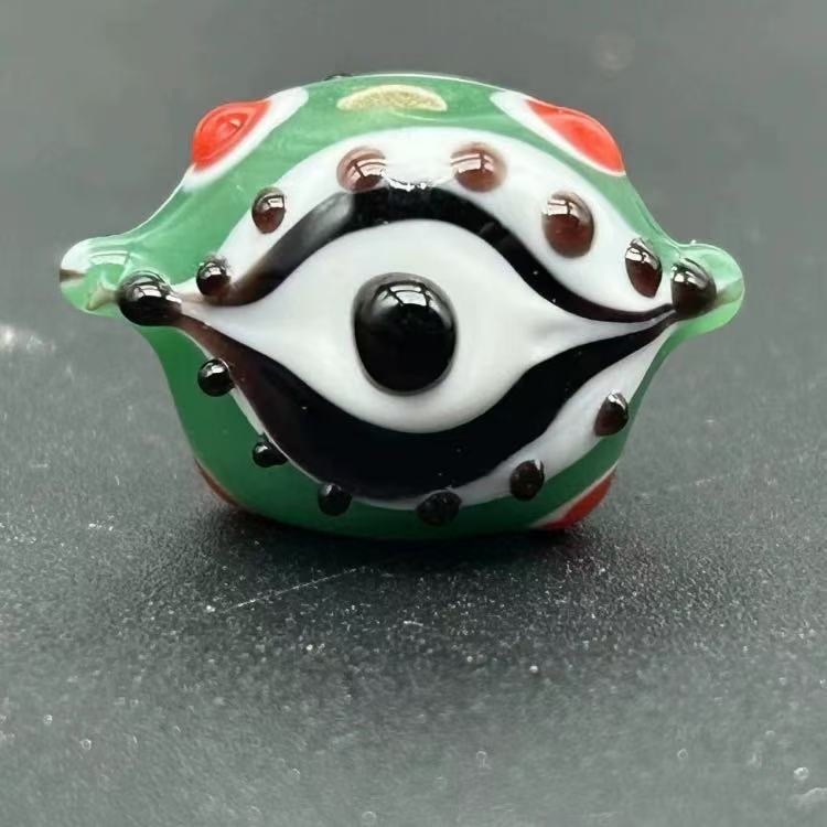 Lampwork Glass Eye Beads – Handmade DIY Jewelry Supplies, Craft Beads, Unique Glass Eyes