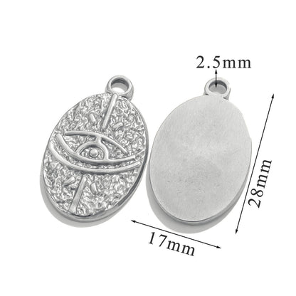 Aesthetic Tarot Sun Star Pendant - 18K Vacuum Gold Plated Stainless Steel, DIY Necklace Jewelry Piece