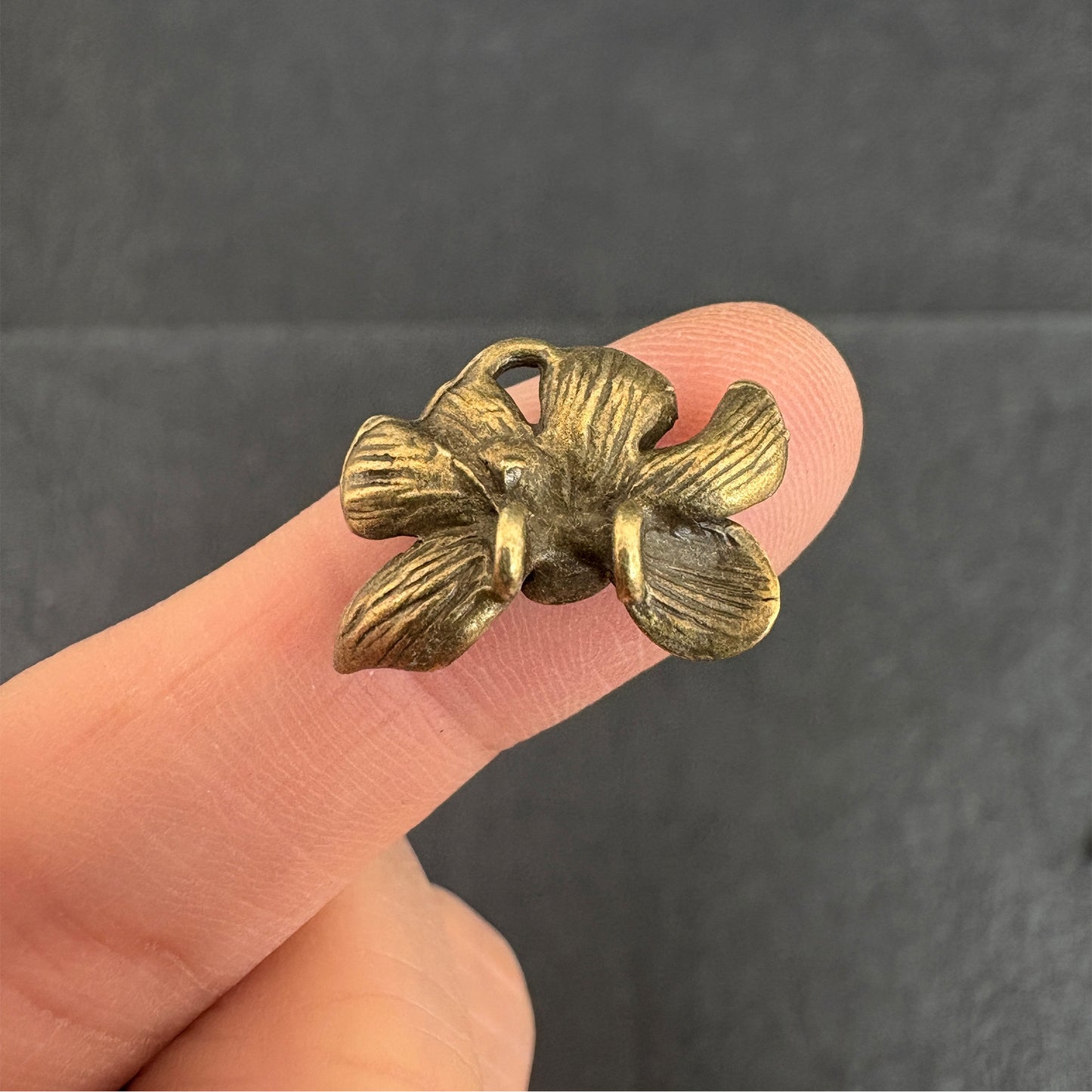 6PCS Vintage Bronze Lotus Charms | Handmade Boho Floral Jewelry Making Findings