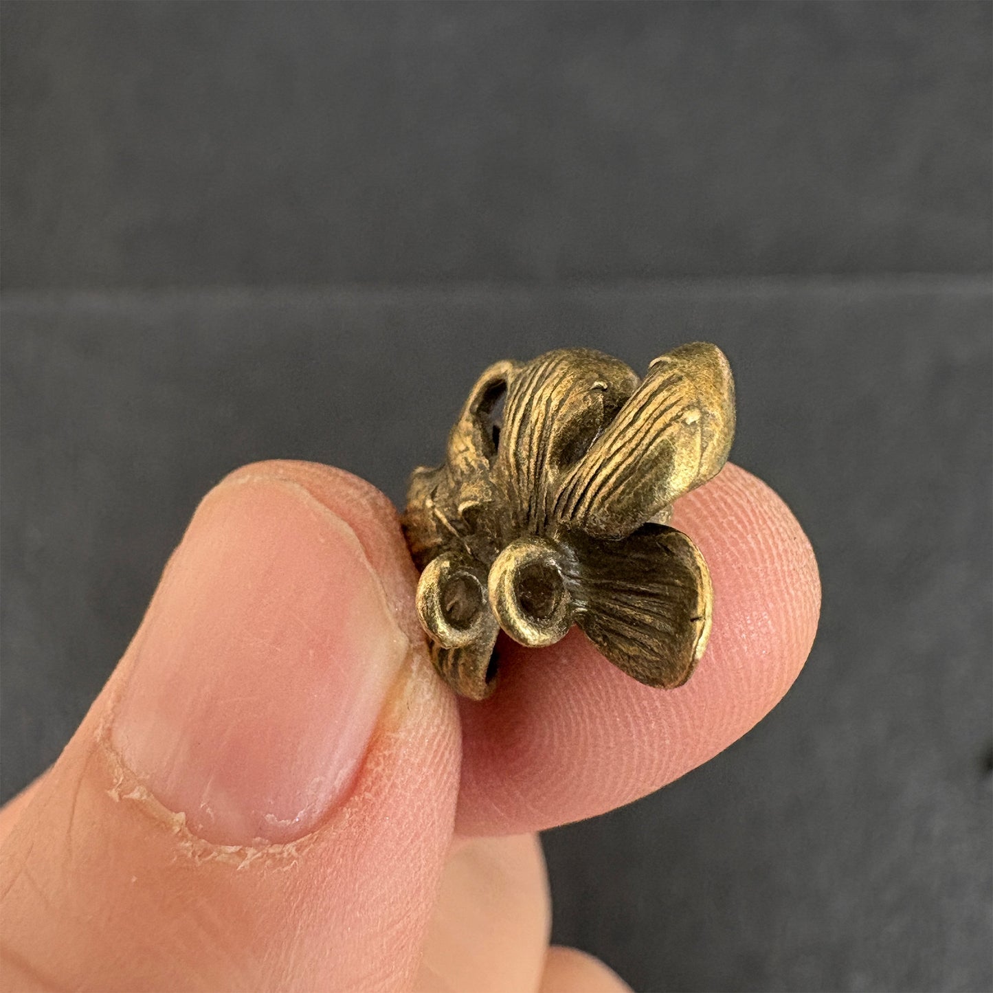 6PCS Vintage Bronze Lotus Charms | Handmade Boho Floral Jewelry Making Findings