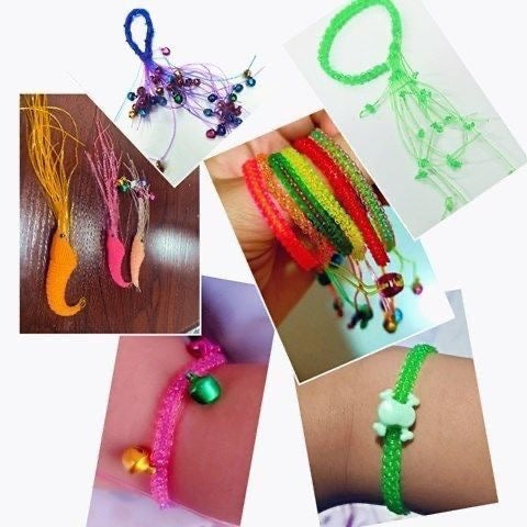 1mm Solid Braided Plastic Cord, 200Pcs 1M Length Craft String,10 Assorted Random Colors, DIY Jewelry Weaving Rope for Bracelet Making & Handcraft Supplies
