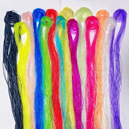 1mm Solid Braided Plastic Cord, 200Pcs 1M Length Craft String,10 Assorted Random Colors, DIY Jewelry Weaving Rope for Bracelet Making & Handcraft Supplies